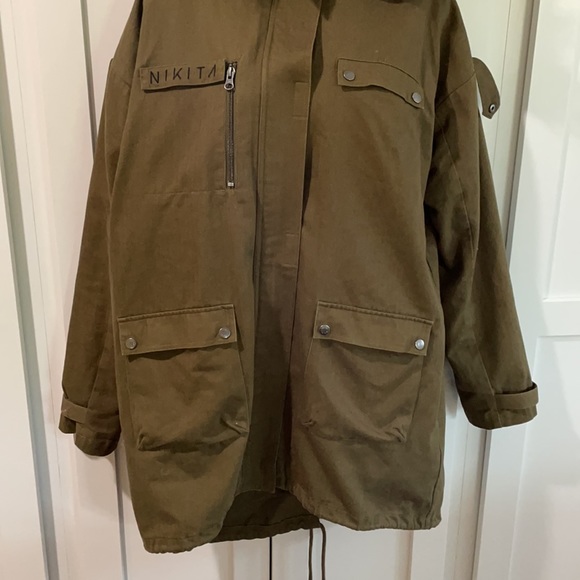 NIKITA olive green jacket size S/P - Picture 4 of 10
